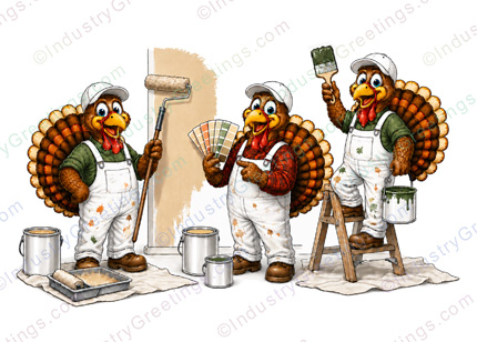 Pool Service Thanksgiving Card