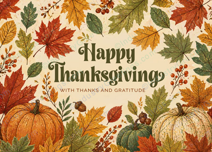 Fall Season Thanksgiving Card