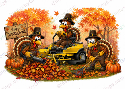 Landscapers Thanksgiving Card
