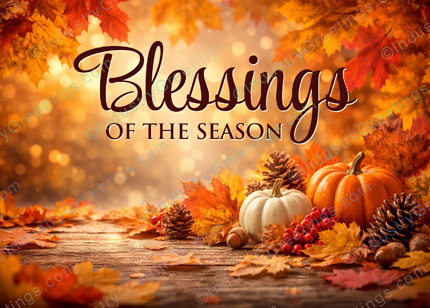 Blessings Thanksgiving Card